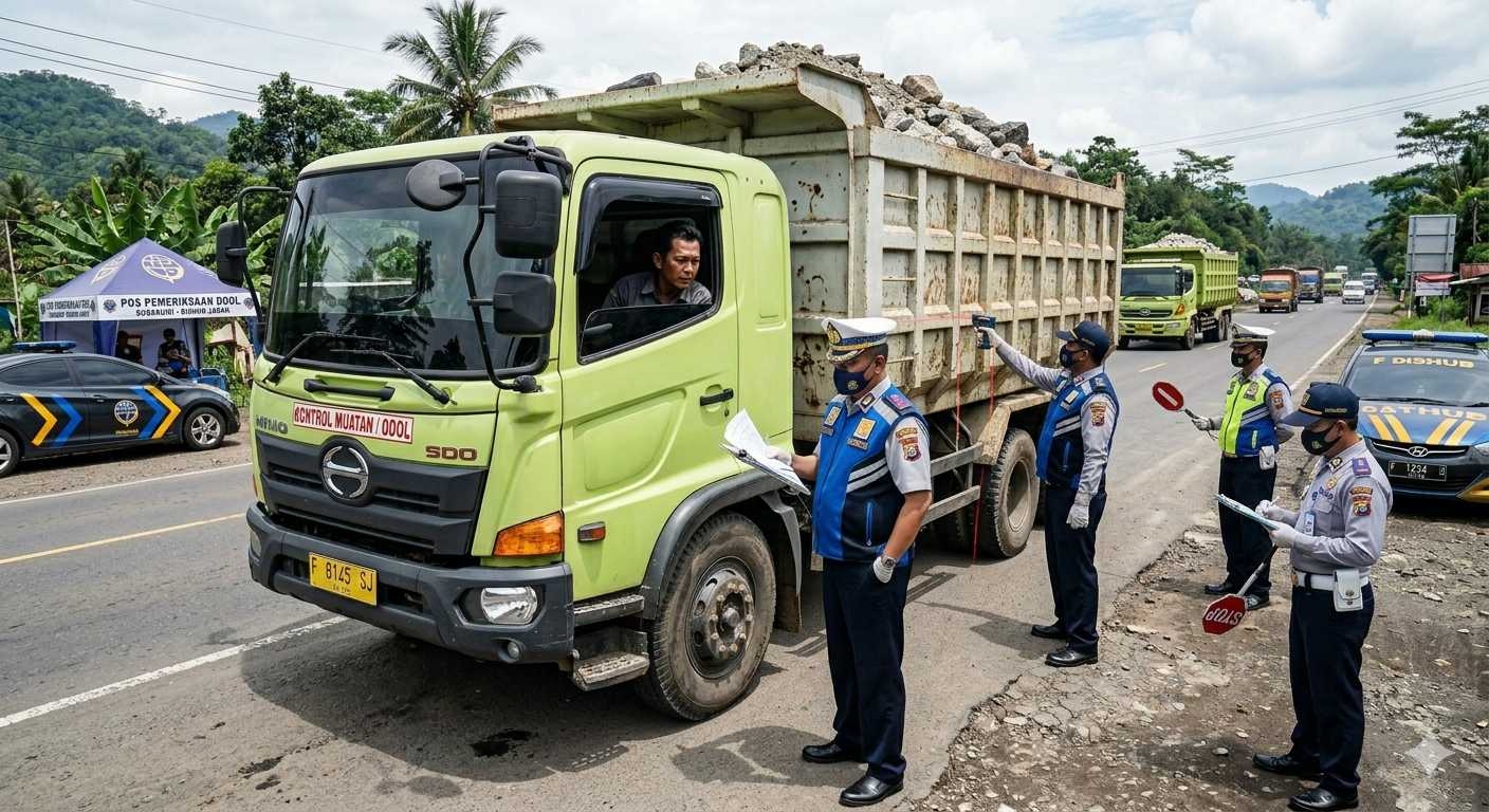 Pemda Jabar Siapkan Sanksi Tegas untuk Truk ODOL di Jalan Cikembar–Jampang Tengah Sukabumi