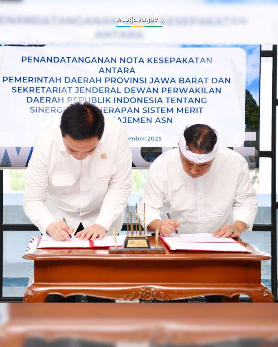 Kolaborasi Pemprov Jabar dan DPD RI: Dorong Transformasi ASN Berbasis Meritokrasi Wujudkan Kesejahteraan Rakyat