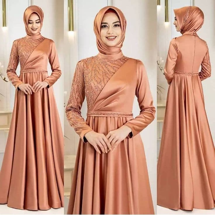 Tren Gamis Brukat Muslimah yang Stylish, Elegan, dan Mewah untuk Lebaran 2025