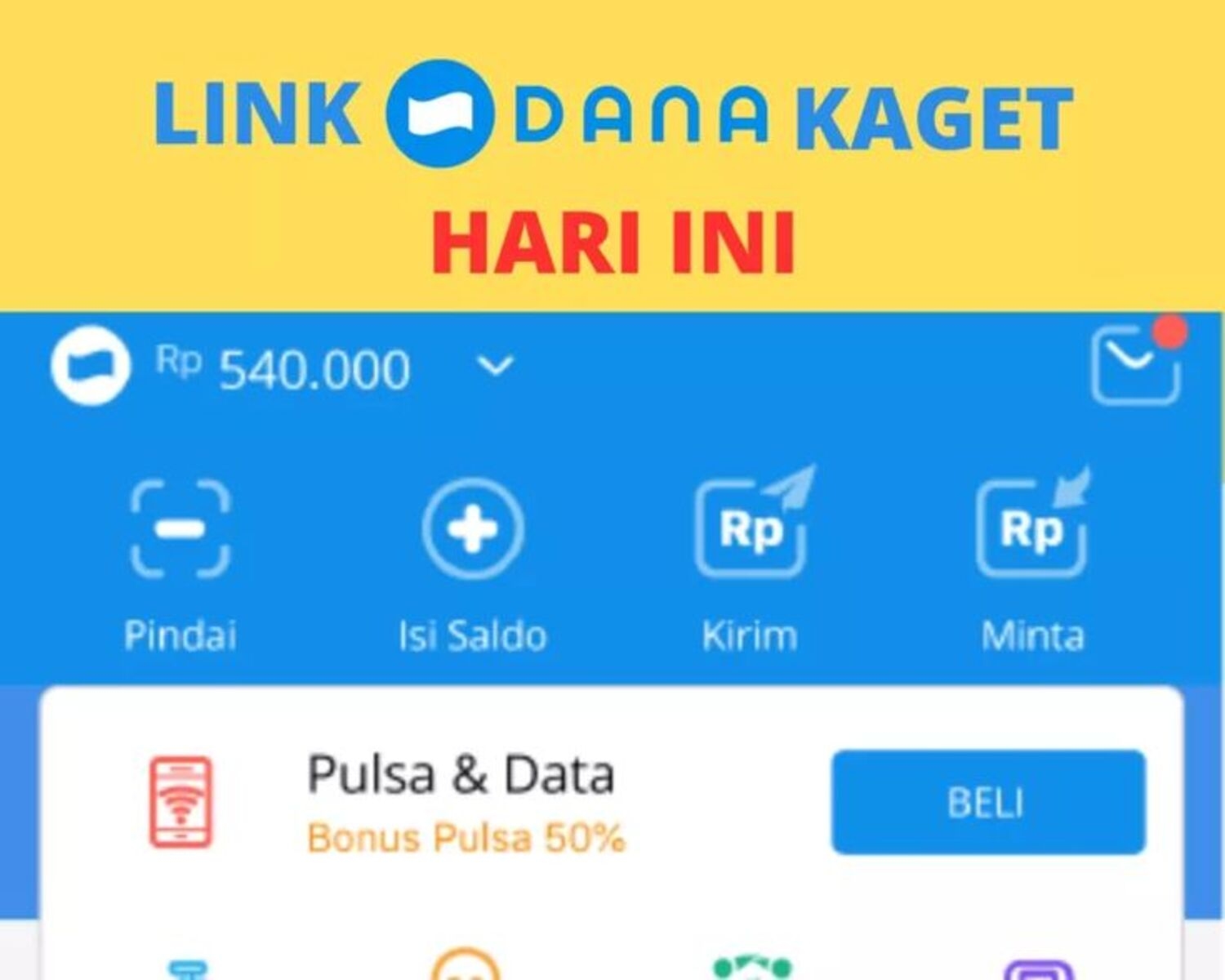 Cara Mudah Mendapatkan Saldo DANA Gratis Rp200 ribu dengan Membagikan Tautan