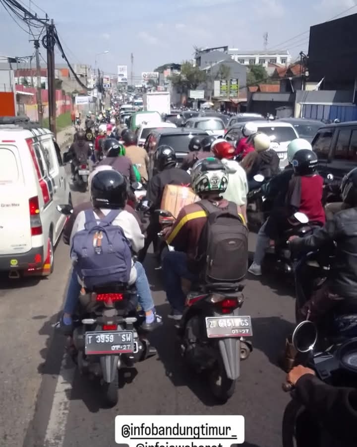 Peningkatan Lalu Lintas Saat Libur Lebaran di Jabar Didominasi Kendaraan Roda Dua