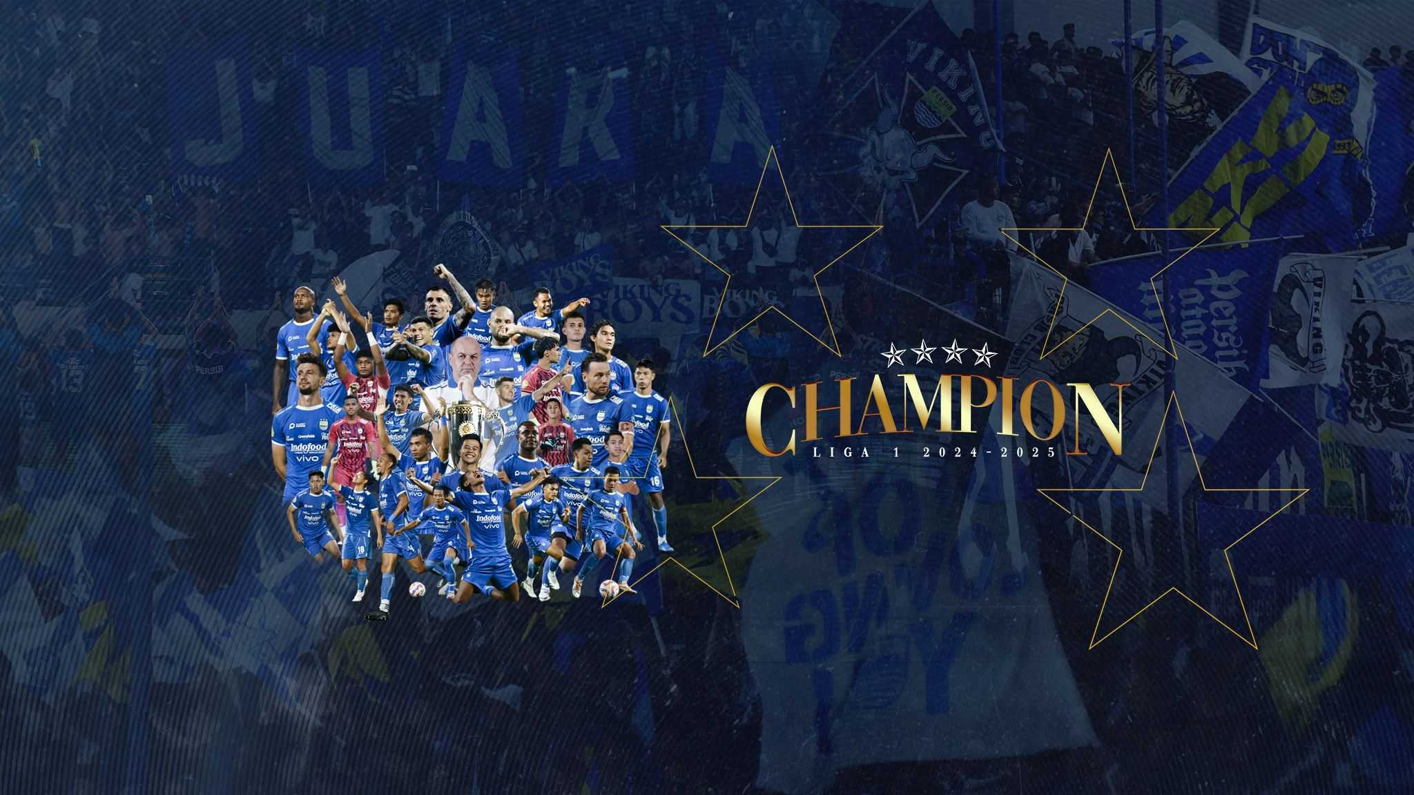Persib Bandung Back to Back Juara Liga 1 2024/25, Catat Sejarah Gemilang Bersama Bojan Hodak