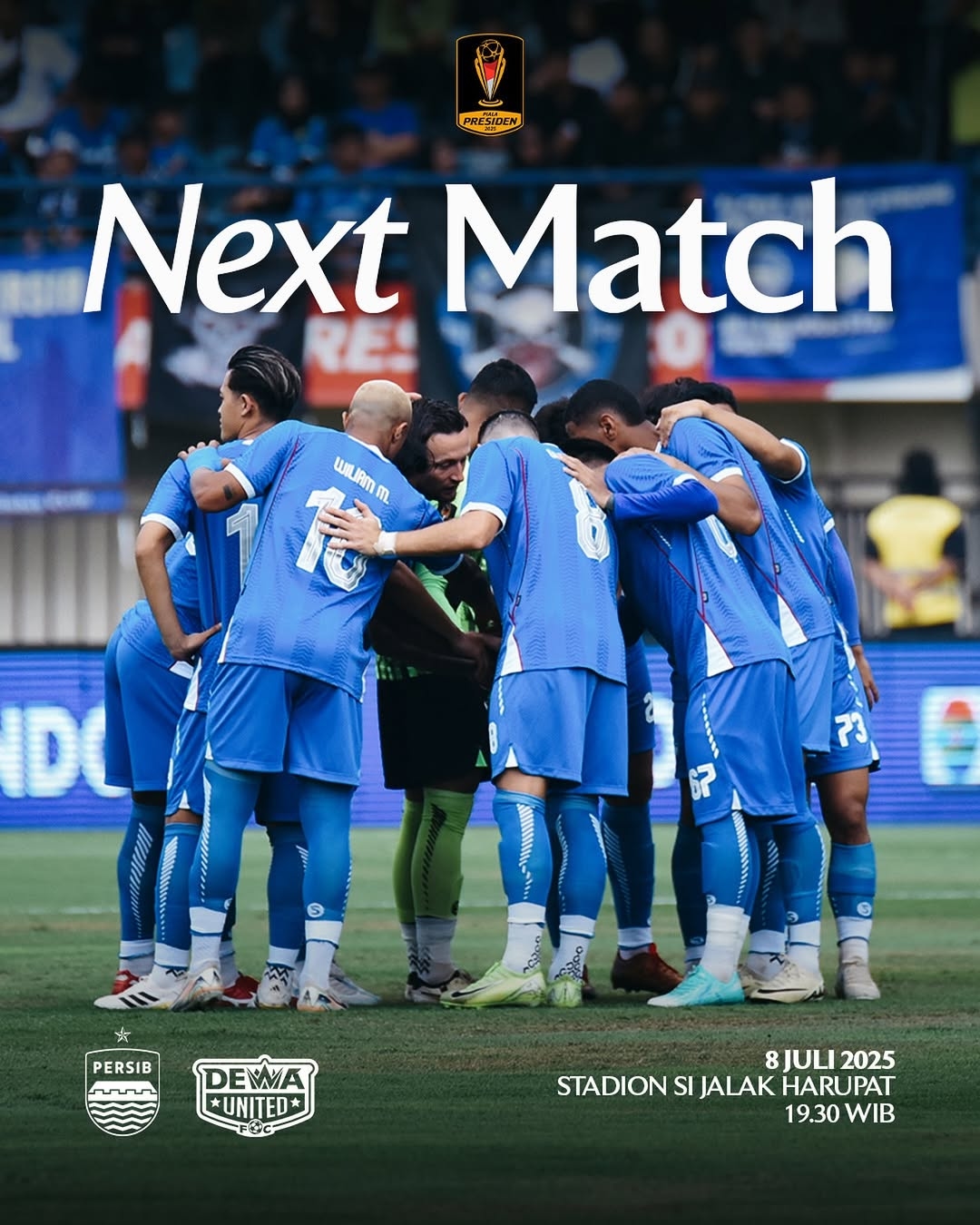 Live! Jadwal Pertandingan Piala Presiden 2025 Hari Ini: Persib Bandung Vs Dewa United