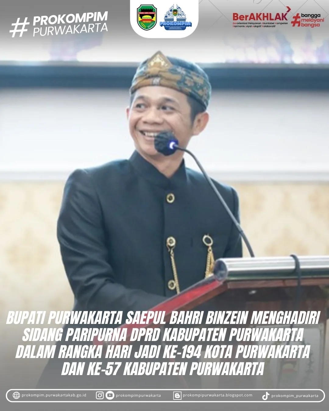 Paripurna Istimewa Hari Jadi Purwakarta: Merajut Gotong Royong, Wujudkan Pembangunan Berkelanjutan