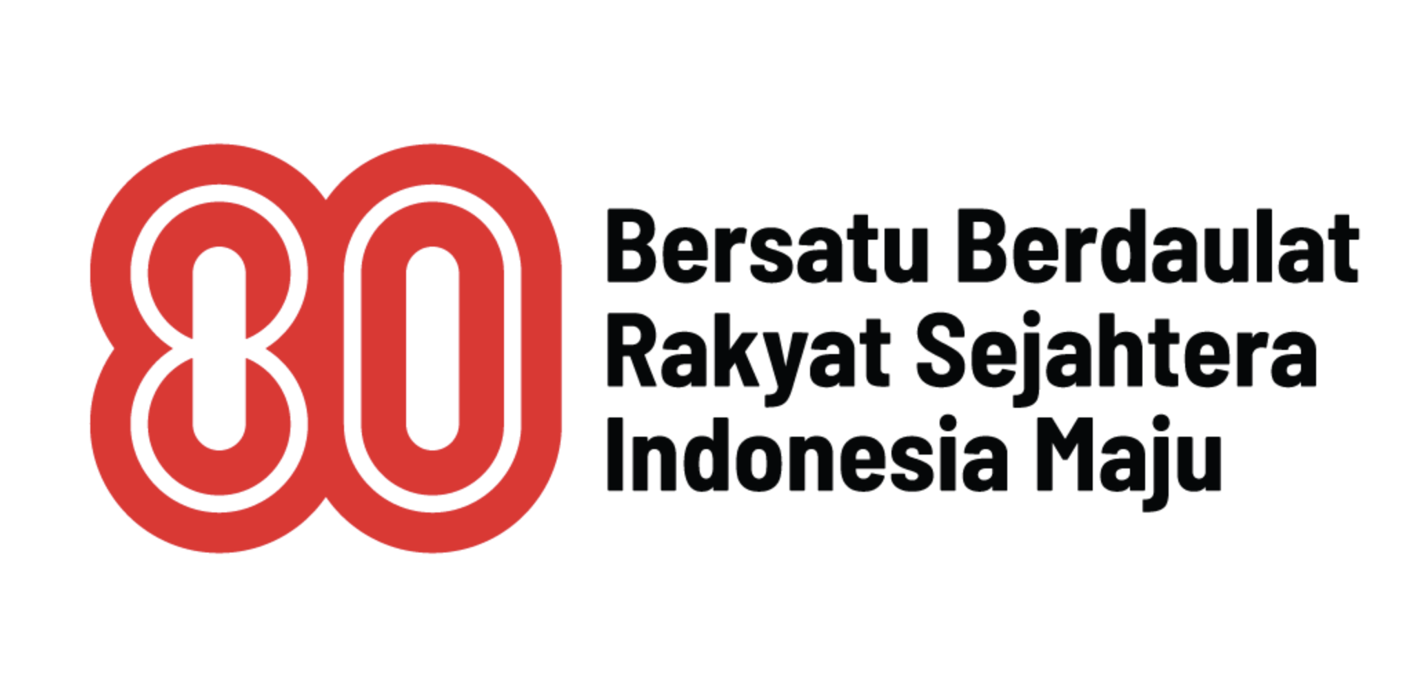 Unduh Logo Resmi HUT ke-80 Kemerdekaan Republik Indonesia