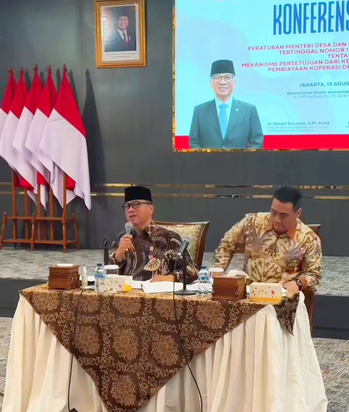 Mendes Terbitkan Permendes Nomor 10 Tahun 2025, Atur Persetujuan Kepala Desa untuk Pembiayaan Kopdes Merah Putih