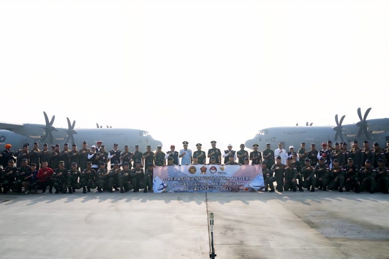 Indonesia Salurkan Bantuan Kemanusiaan ke Gaza Lewat Udara, Kerahkan 66 Personil Satgas Garuda Merah Putih-II