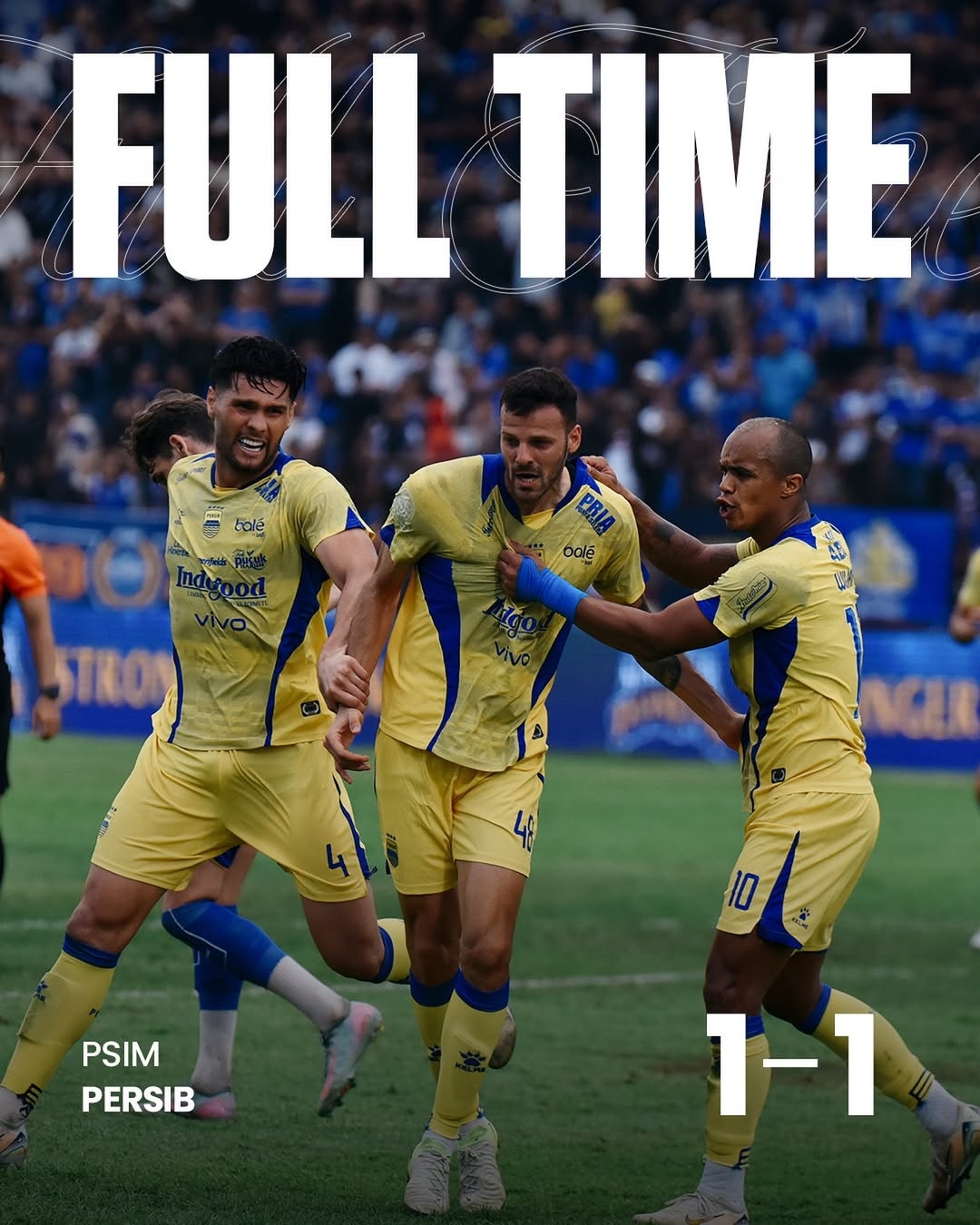 Gagal Eksekusi Penalti Dua Kali, Persib Bandung Harus Puas Imbang Lawan PSIM Yogyakarta