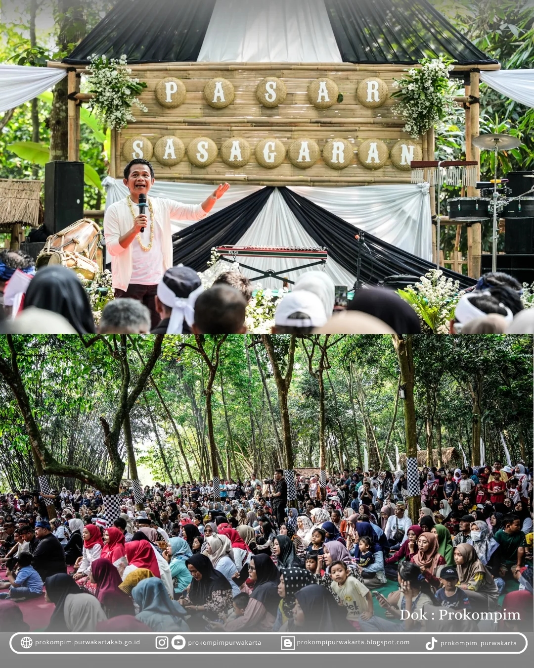Bupati Om Zein Resmikan Pasar Sasagaran: Destinasi Baru Kuliner dan Wisata di Jantung Dangdeur Purwakarta