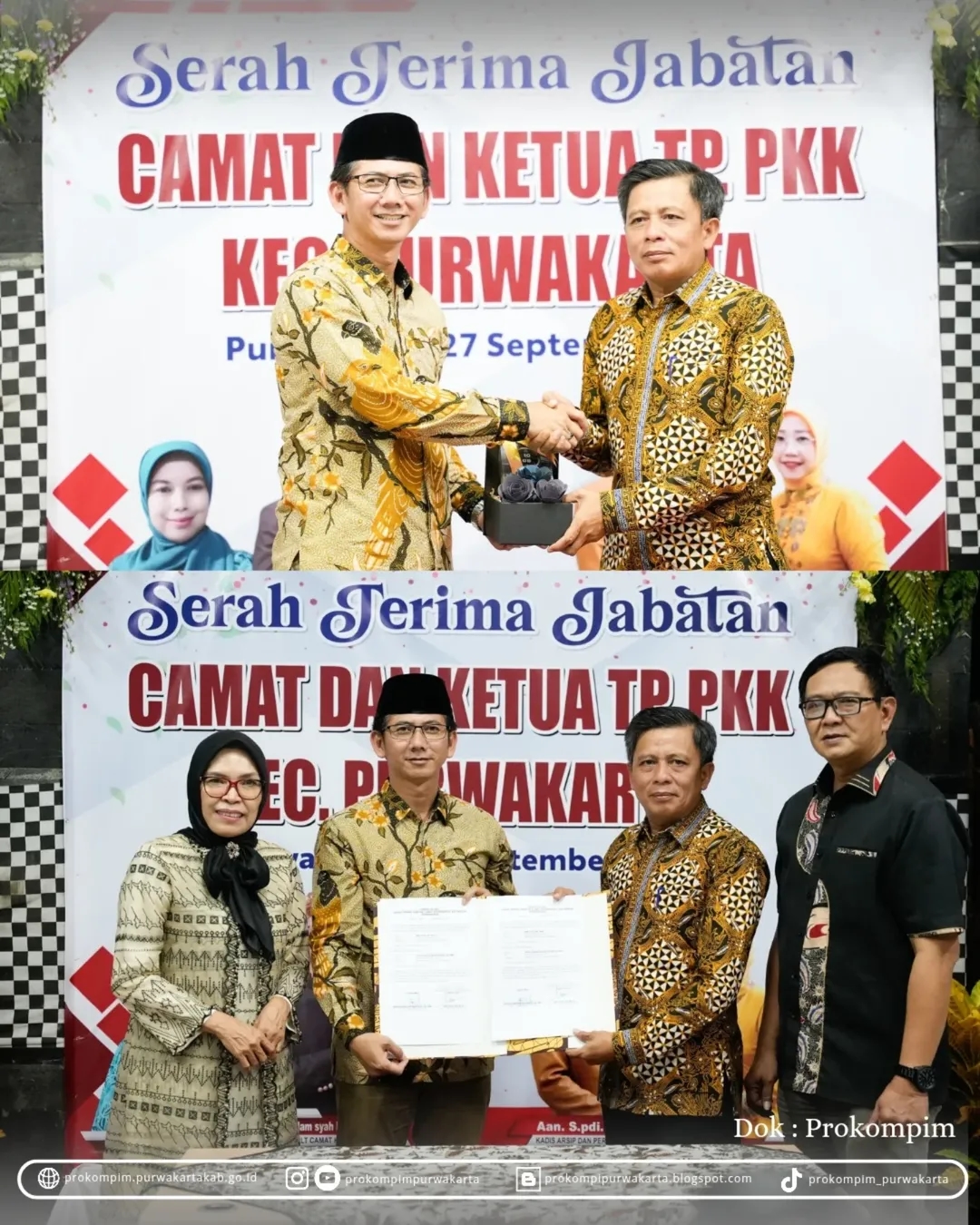 Sertijab Camat Purwakarta: Wujudkan Pelayanan Lebih Baik dan Sinergi yang Kuat