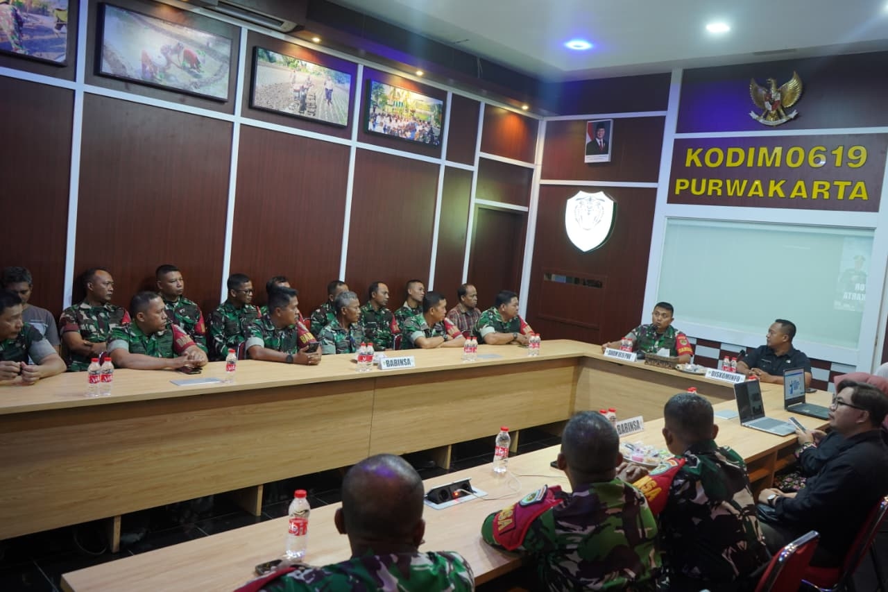 Tingkatkan Literasi Digital, Kodim Purwakarta dan Diskominfo Latih Babinsa Kelola Konten Positif