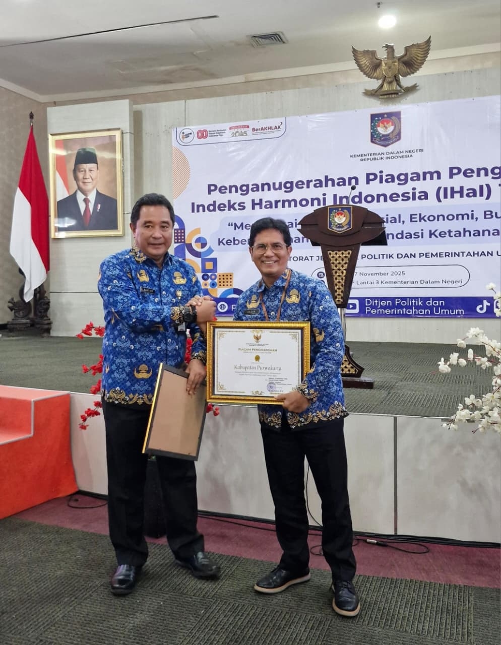 Indeks Harmoni Purwakarta 2025 Memukau Kemendagri: Keberhasilan Merawat Bhineka Tunggal Ika