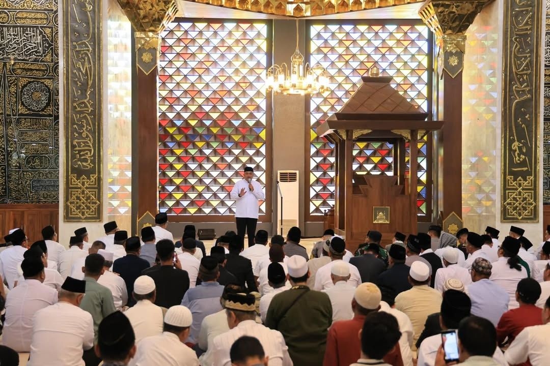 Masjid Raya Nurul Wathon Cibinong Resmi Difungsikan, Bupati Rudy Susmanto Ajak Warga Gelar Doa Bersama Akhir Tahun